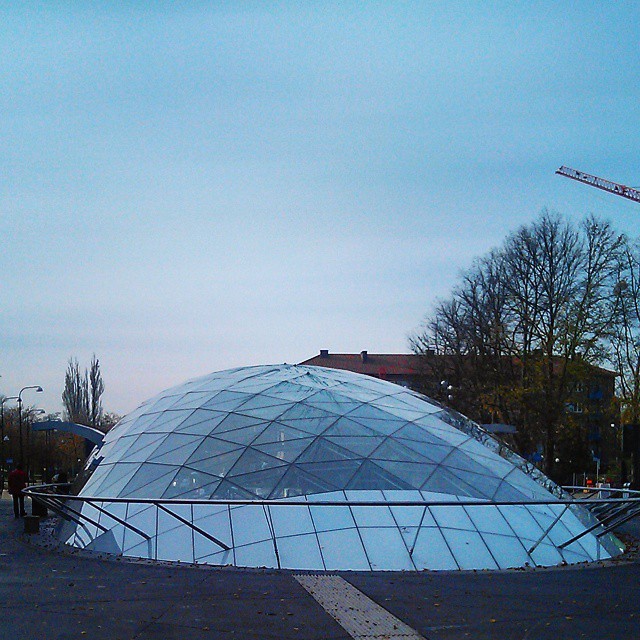 An underground station in Malmö, Sweden.